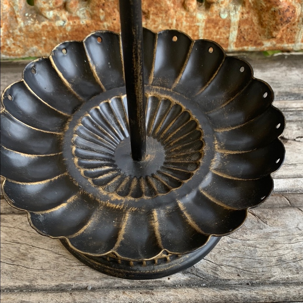 Vintage Black Metal Jewelry Stand - Picture 7 of 7